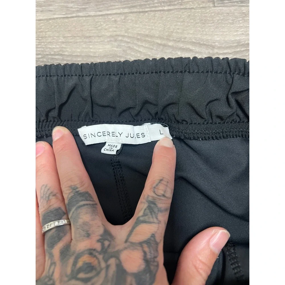 Sincerely Jules Skort‎ Athletic Running Lightweight Shorts Black Size L